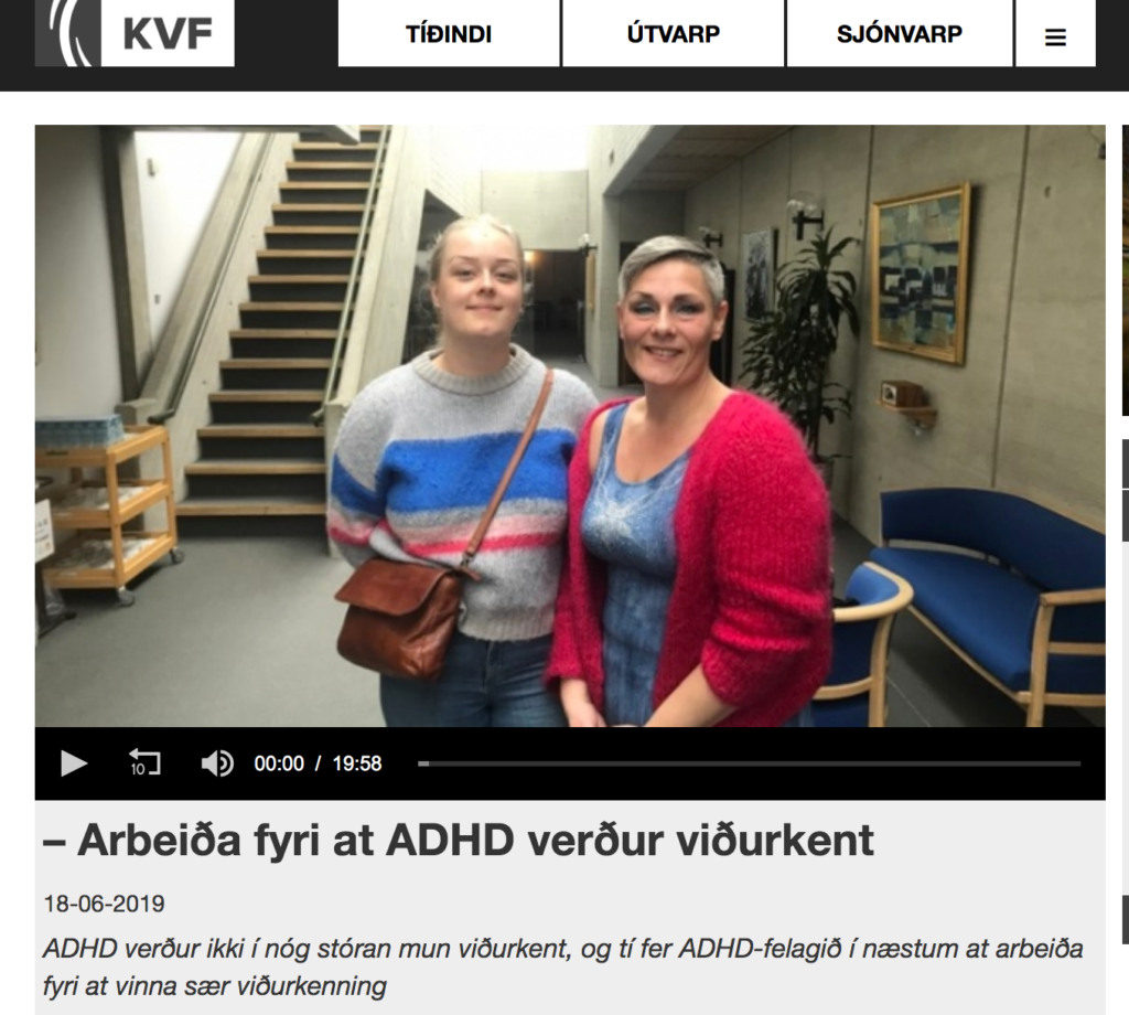 ADHD #viðurkenning Bjørg Dam Bára Silvansdóttir